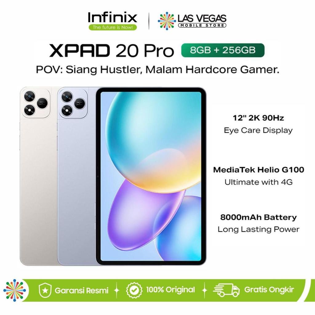 Infinix XPAD 20 Pro 8/256GB - Mediatek G100 Ultimate - 12 inch 2K 90H - Garansi Resmi