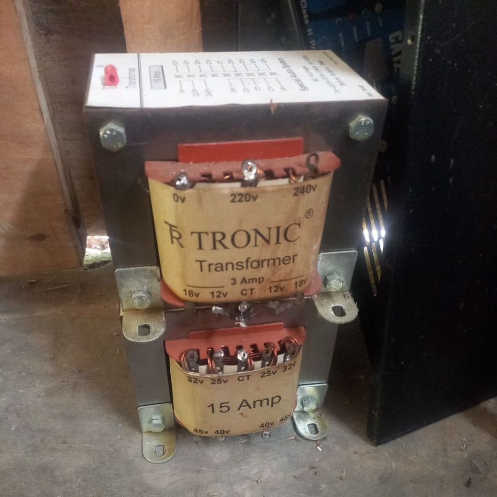 trafo tronic 15 amper ct 45 bekas rasa baru