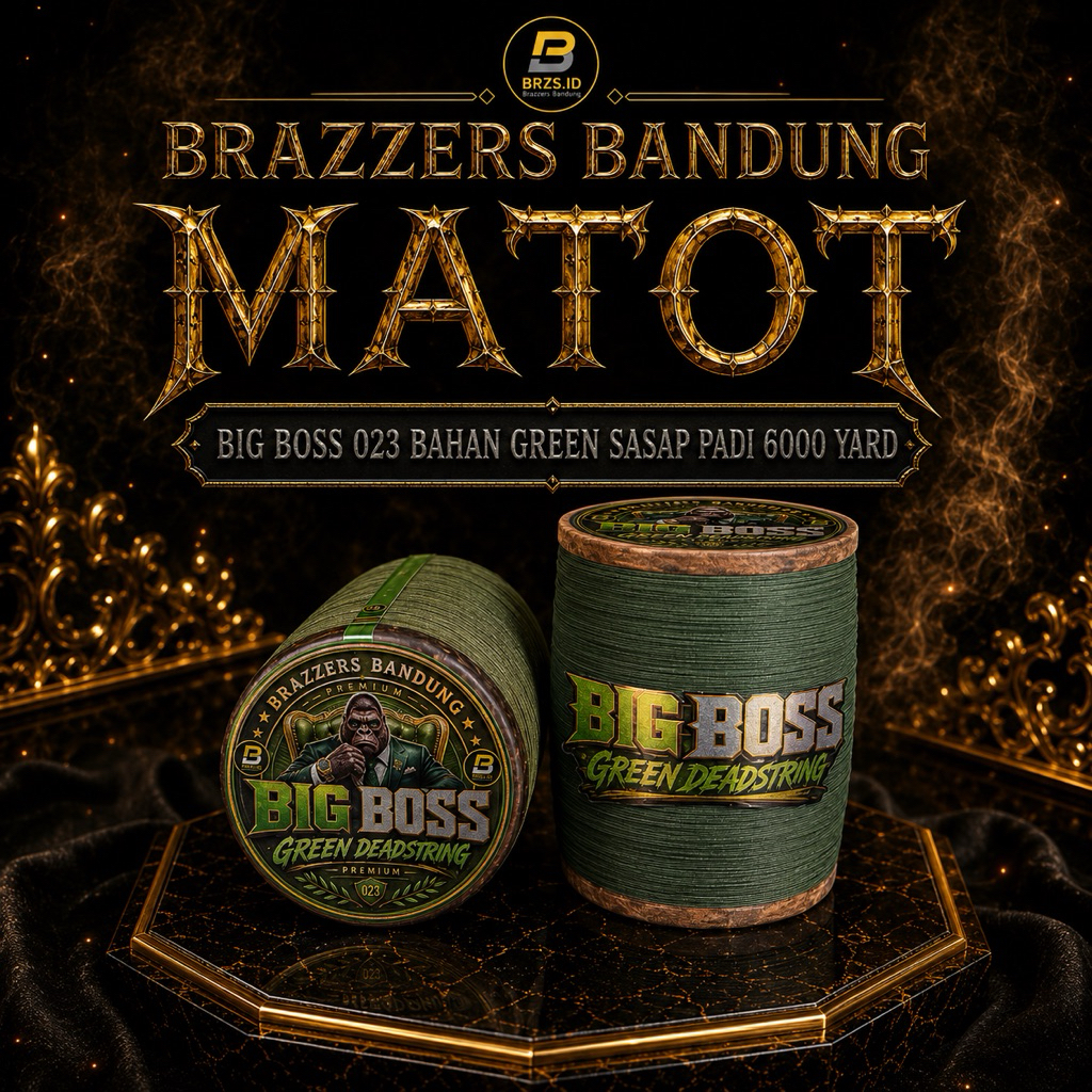 Gelasan Brazzers bandung “ BIG BOSS” matot bahan hijau 023 panjang 6000yard sasap padi beling pyrex