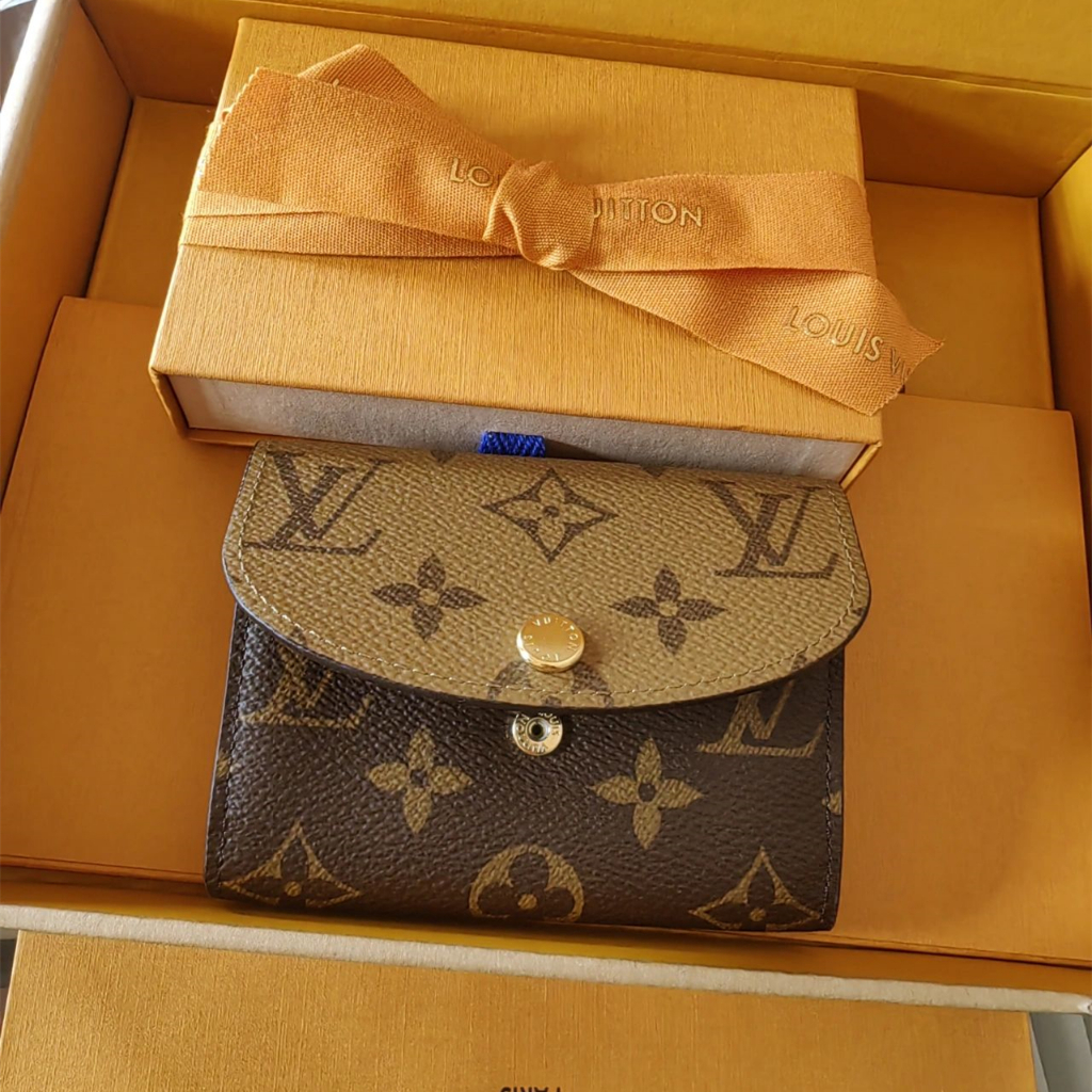 Dompet wanita Louis Vuitton Rosalie M82333 preloved dari Prancis dengan desain elegan kombinasi dua 