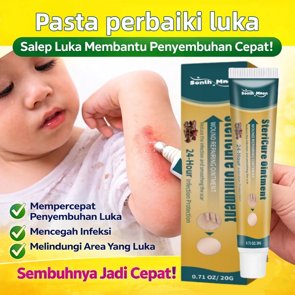 Salep Antibiotik Mencegah Infeksi Mempercepat Penyembuhan Mengurangi Bekas Luka Krim Perawatan Luka 
