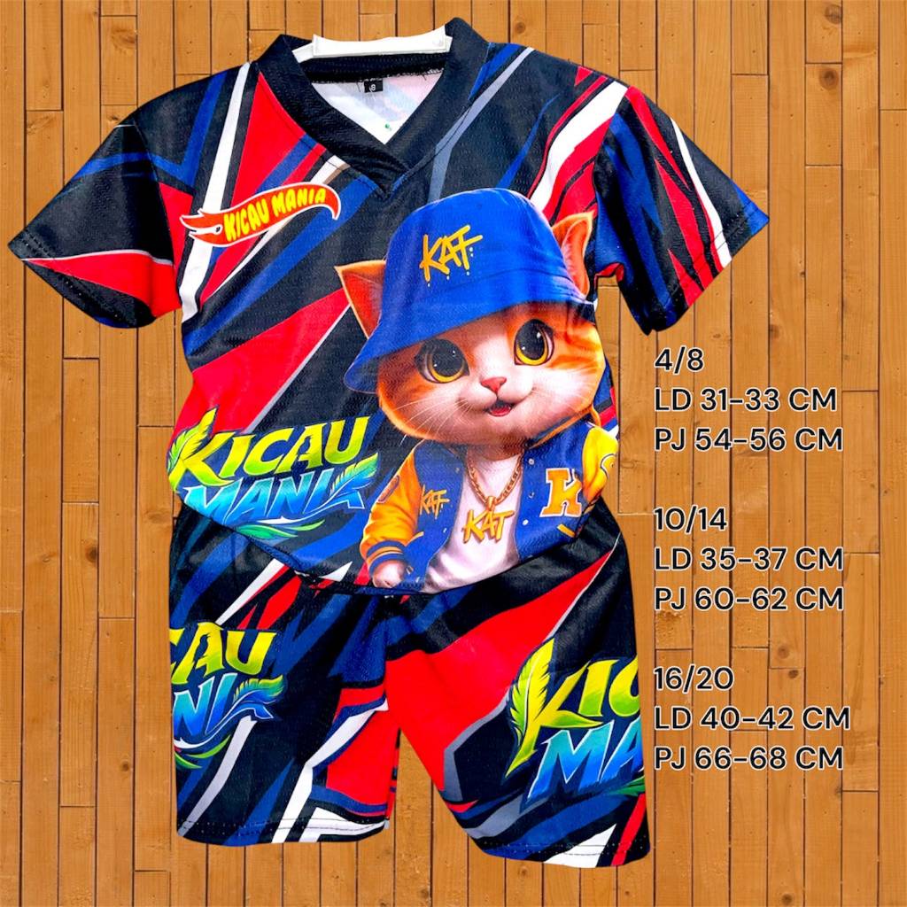 Setelan Anak / Setelan Anak Viral / Setelan Anak Kicau Mania Bahan Jersey Milano Premium Unisex