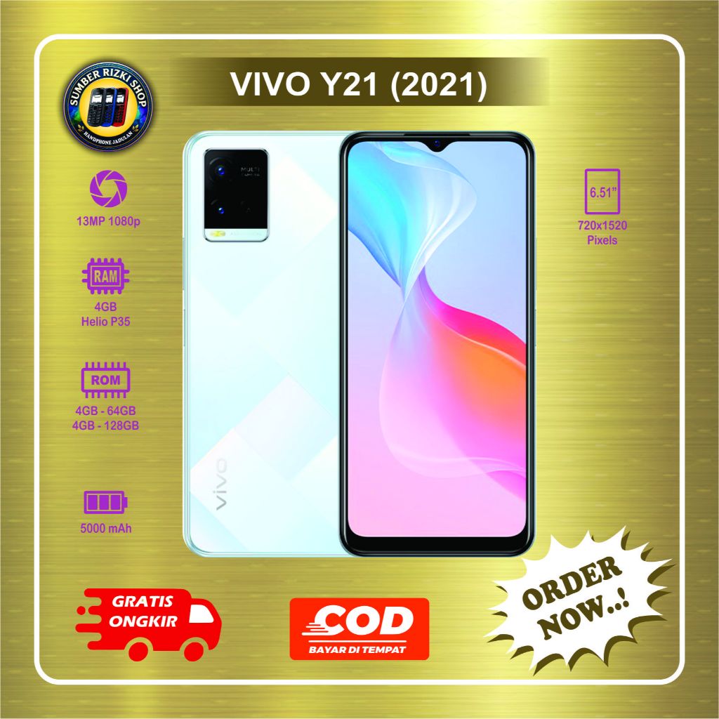 HP VIVO Y21 (2021) Normal second batangan siap pakai