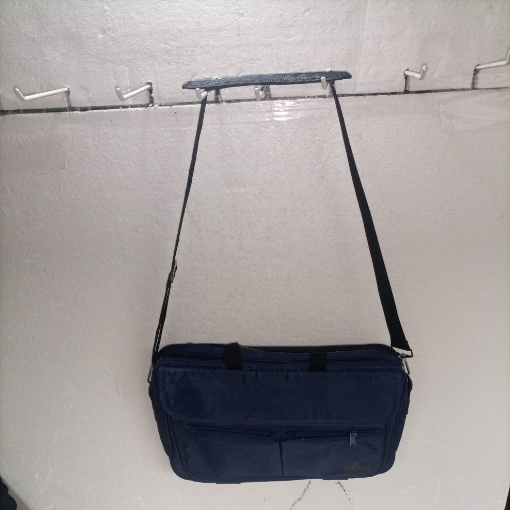 Blue briefcase- MARTELL-alas 8x39cm tinggi 31cm