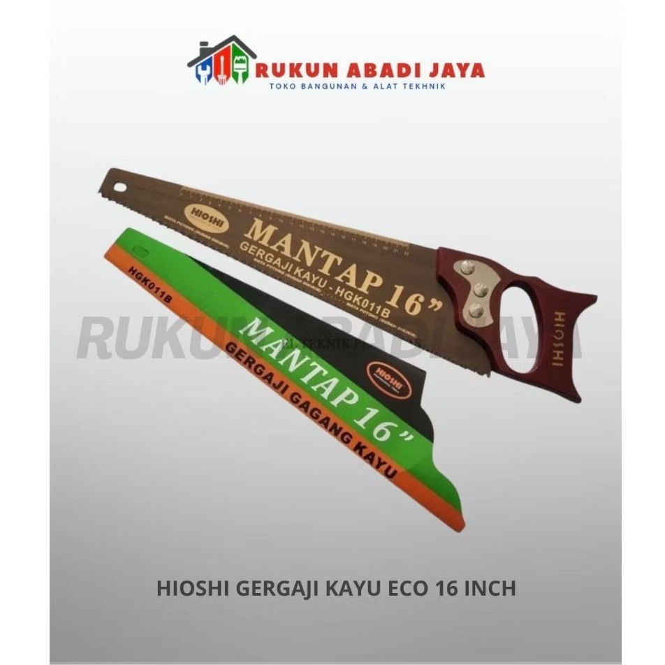 HIOSHI Gergaji Kayu ECO 16 inc
