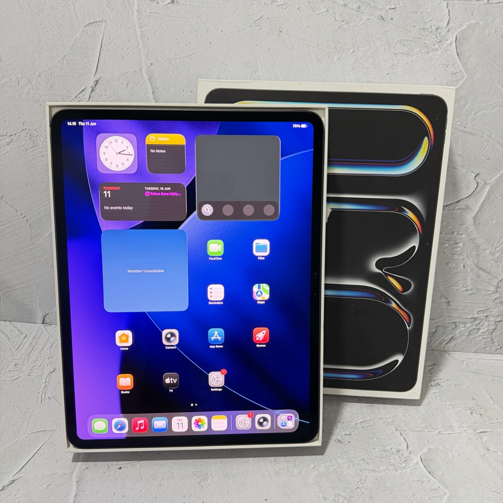 IPAD PRO 13 INCH M4 A2925 256GB WIFI ONLY FULLSET SECOND ORI