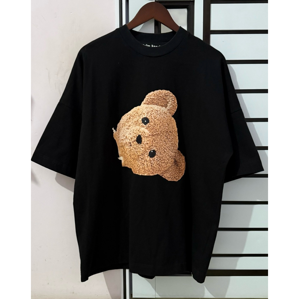 PALM ANGELS BIG BEAR OVERSIZE TEE ( BLACK )