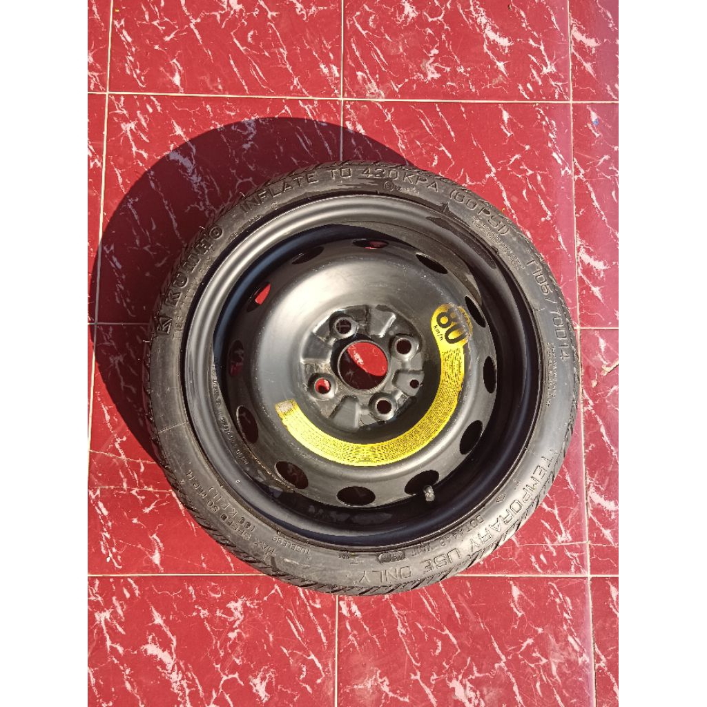 Temporary Ban dan Velg Serep Kia Picanto Ring 14