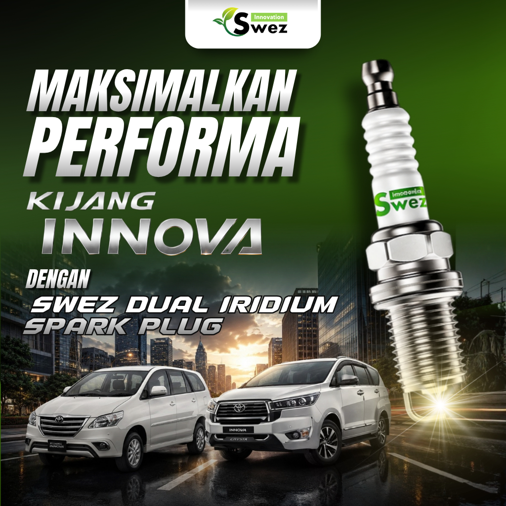 Swez Dual Iridium Spark Plug - Busi Dual Iridium Grand Innova  - Busi Dual Iridium Innova Reborn - B