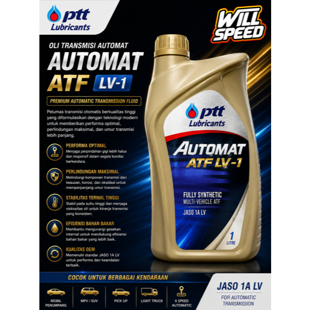 OLI PTT TRANSMISI ATF OLI MATIC PTT ATF LV-1