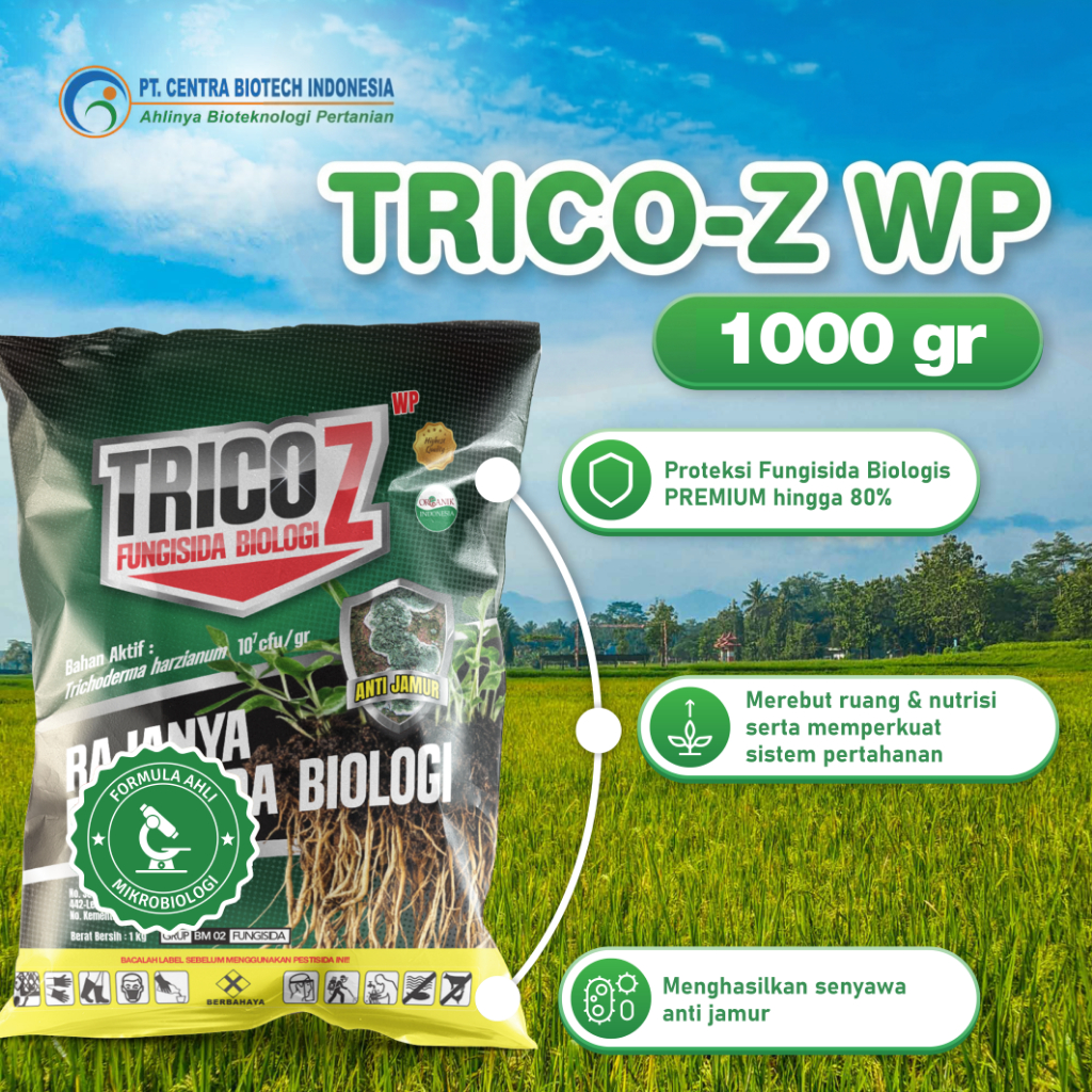 Trico Z Fungisida Biologi 1 Kg By Centra Biotech - Rajanya Fungisida Biologi