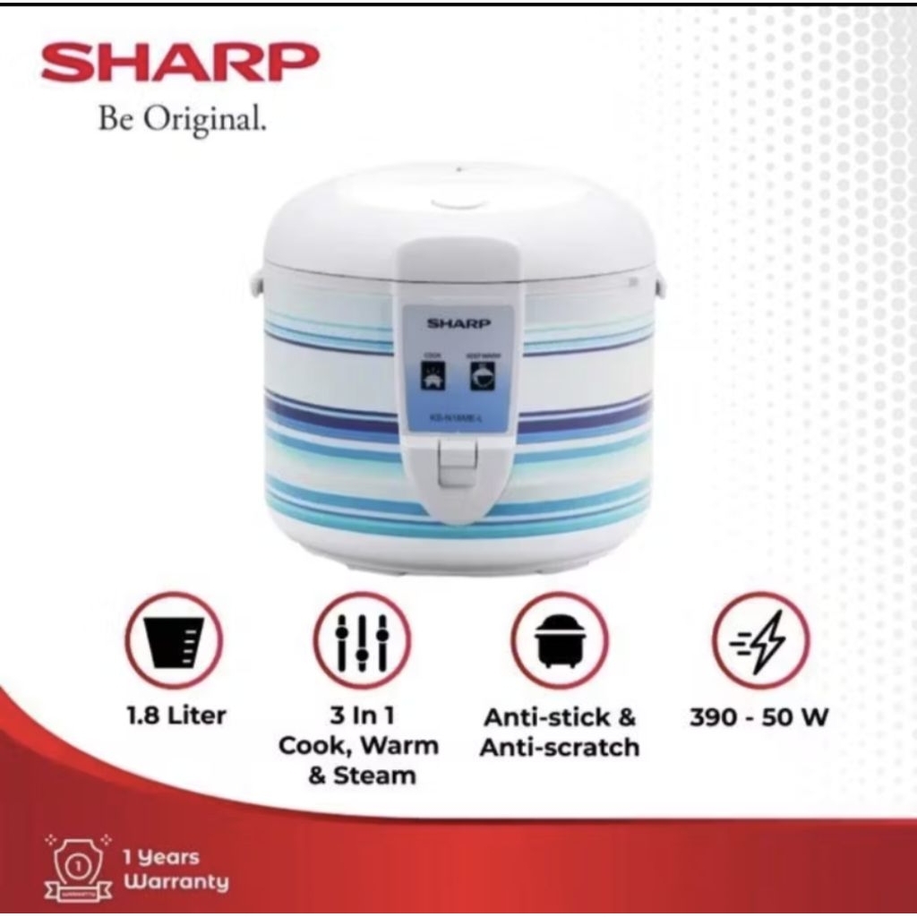 Rice cooker / magic com sharp 1.8 liter/sharp magidcom 1.8 liter new series