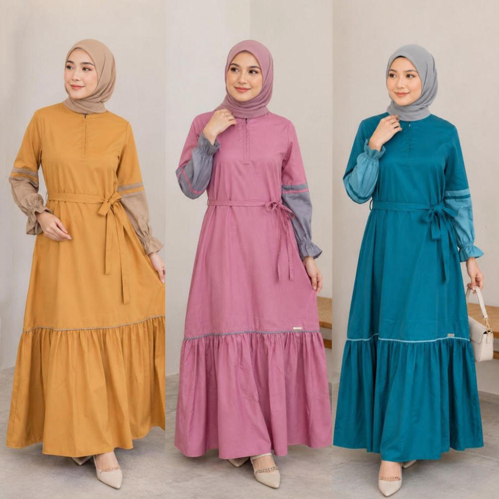 Gamis Journey Alya Dress Gamis Lebaran Journey Gamis Katun Toyobo Gamis Cantik Lebaran