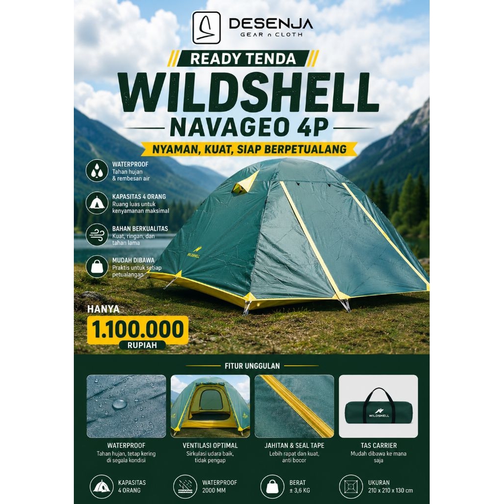 Tenda wildshell Navageo 4p