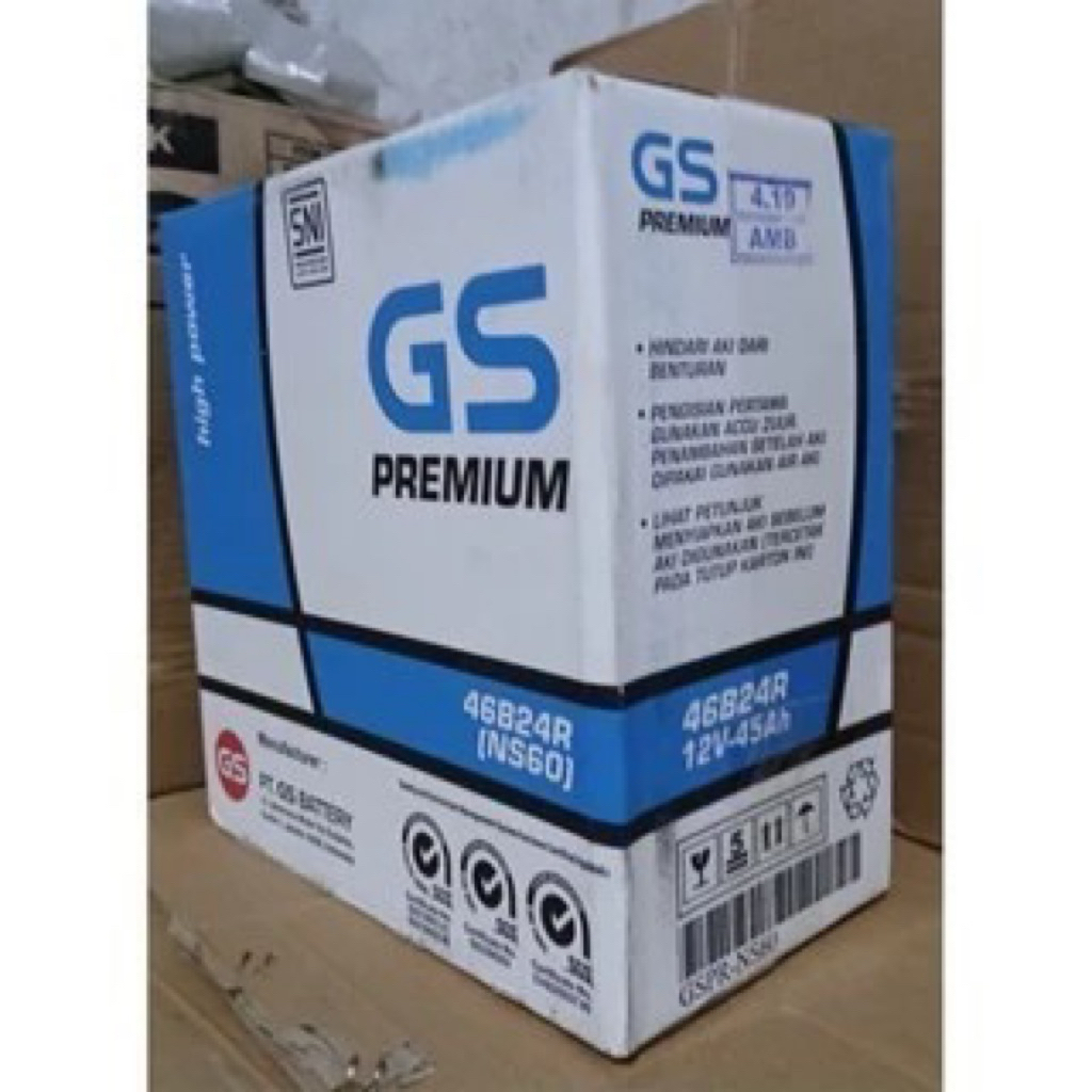 AKI GS PREMIUM NS60 / NS60L / NS60LS ORIGINAL ASTRA PRODUK