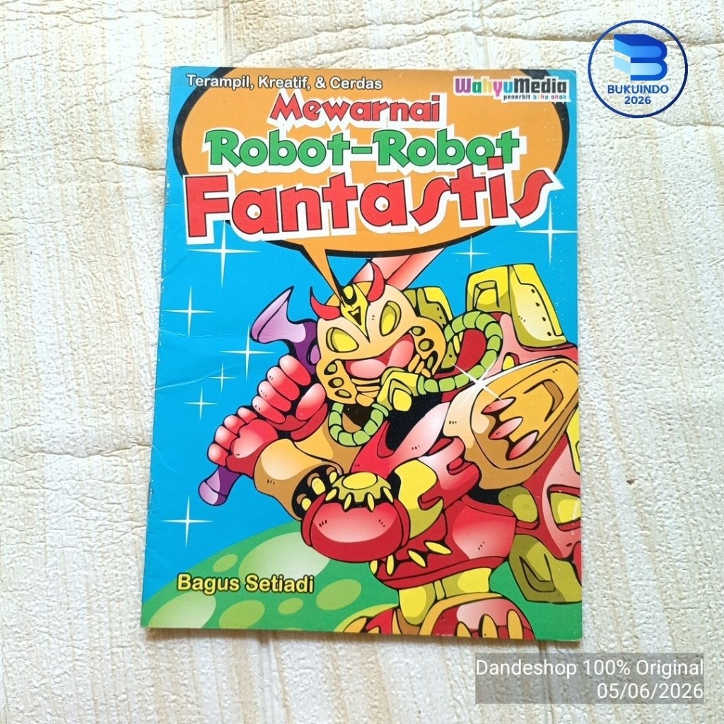 (b) Mewarnai Robot Robot Fantastis - Buku Anak Bekas Preloved