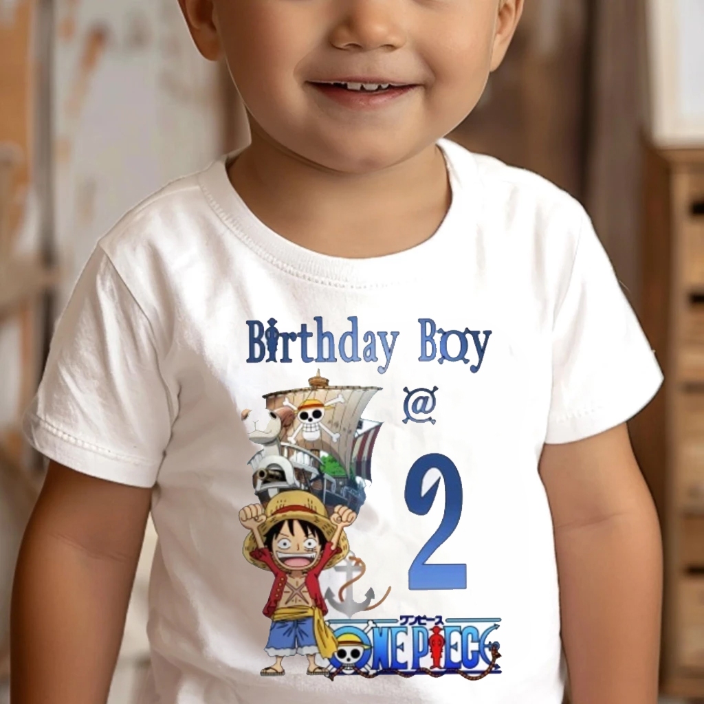 Herlin Collection_Kaos Couple Keluarga Birthday ONE PIECE Kapal Laut