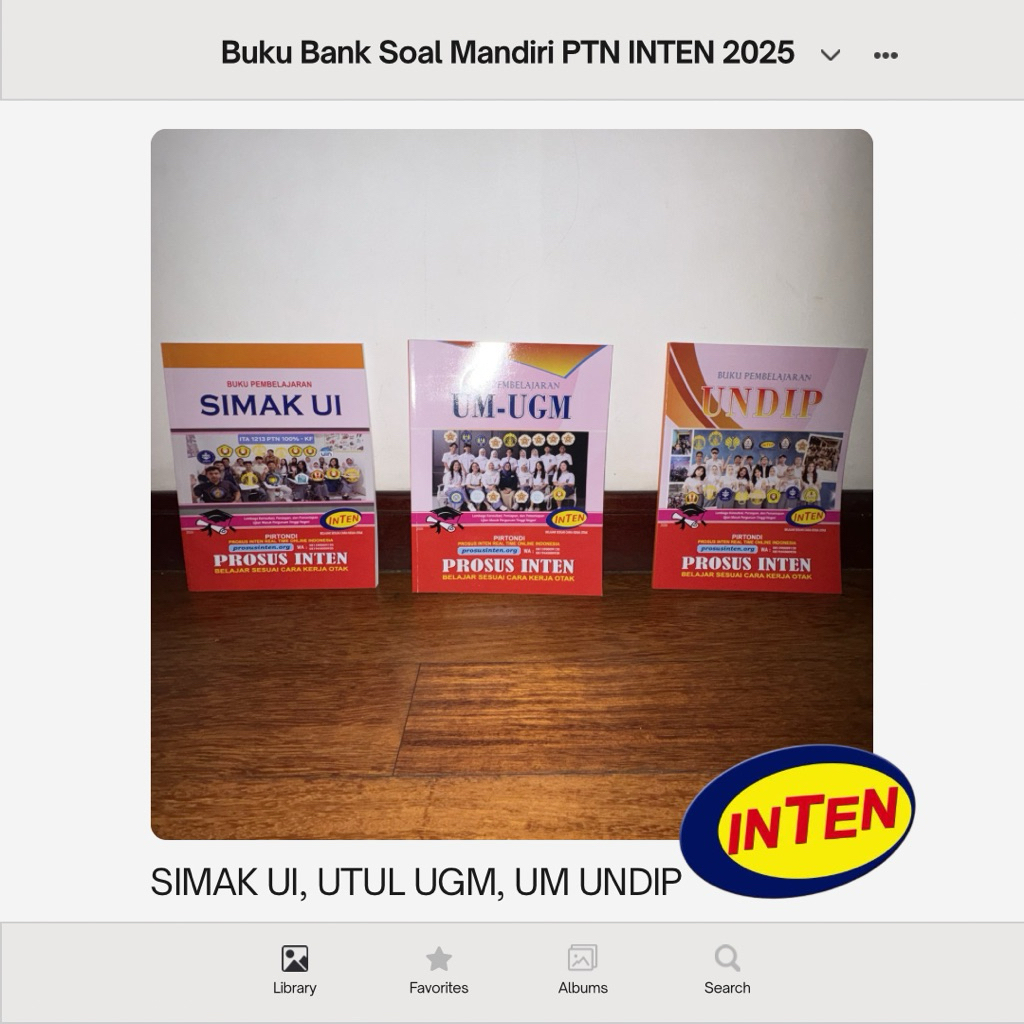 MODUL PROSUS INTEN SIMAK UI UTUL UGM UM UNDIP  TA 2025/2026 TERBARU