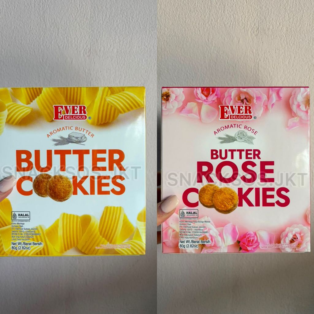 EVER AROMATIC BUTTER ROSE COOKIES / BUTTER COOKIE 80G