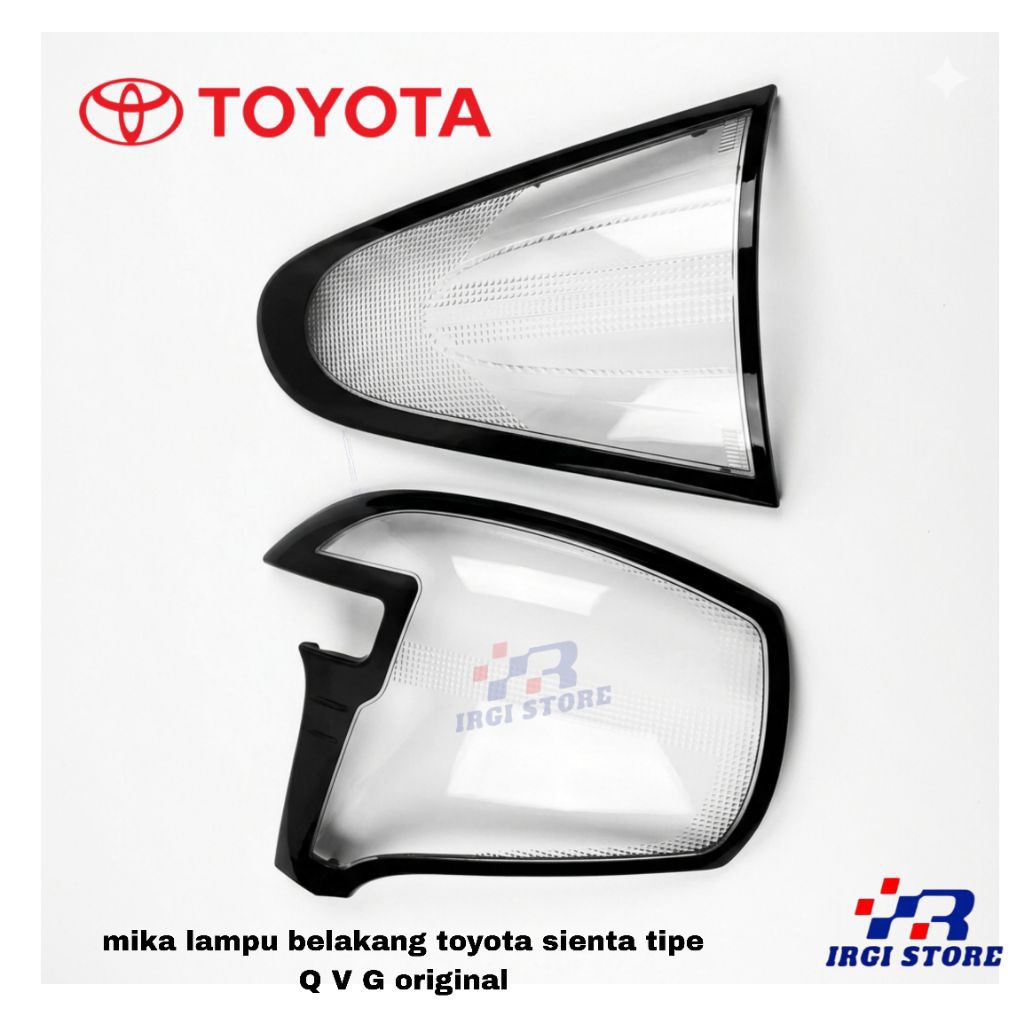 mika lampu belakang toyota sienta tipe Q V G original kaca mika stoplamp sienta original lampu rem s