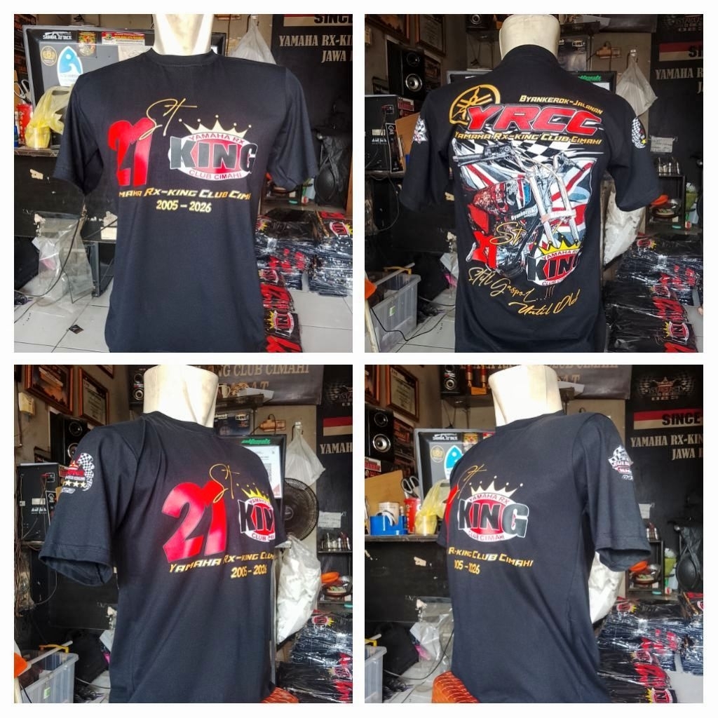 Jaket Hoodie Kaos Original YRCC  / T-Shirt Byankerok Jalanan / Special Edition Aniversarry YRCC 21st
