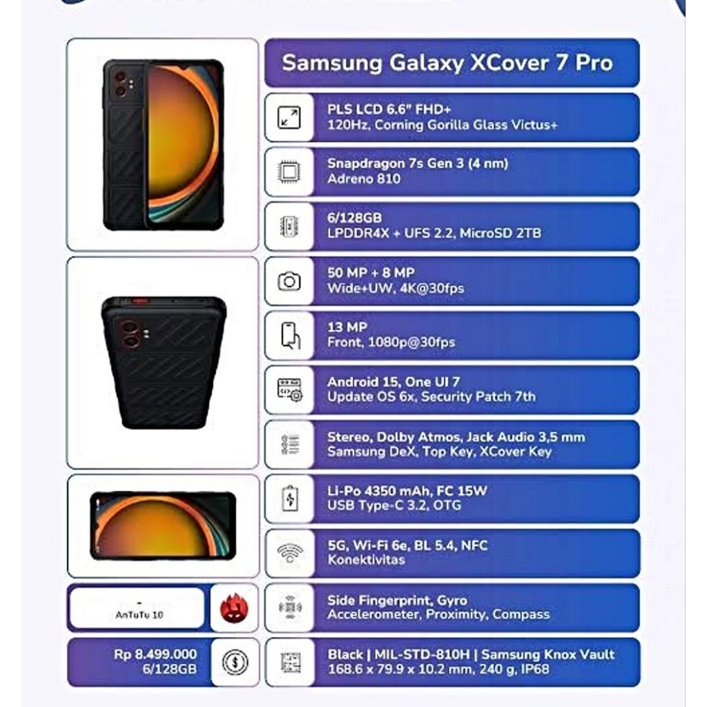 SAMSUNG XCOVER 7 PRO