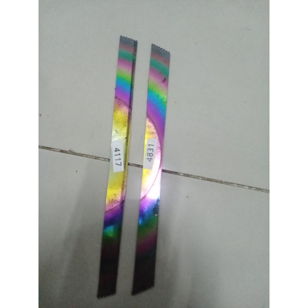 Baja HSS DM05 Pelangi Original Bahan Pisau Dapur Iris Seset Kelet Fillet Serut Raut Stek Okulasi Gra