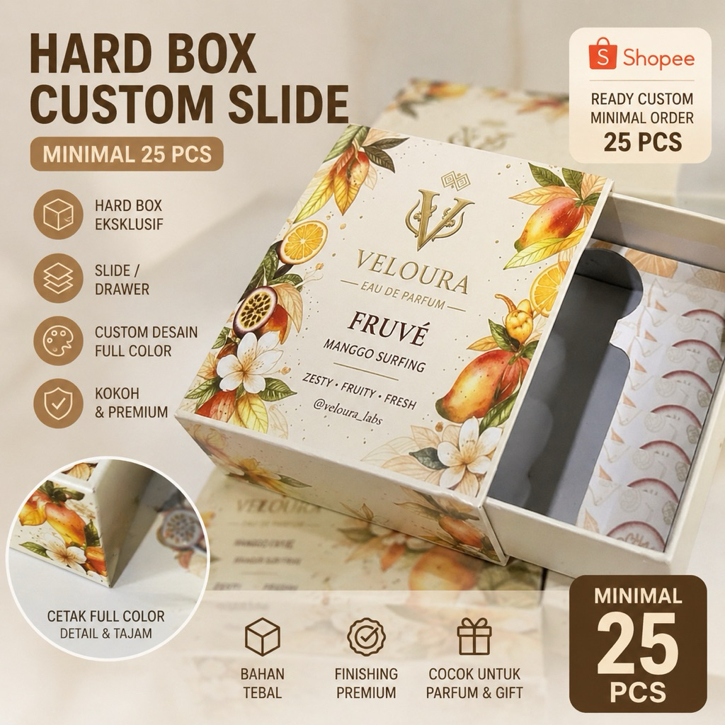 Box Dus Kotak Hardbox Sliding Box Parfum Hard box Parfum Custom