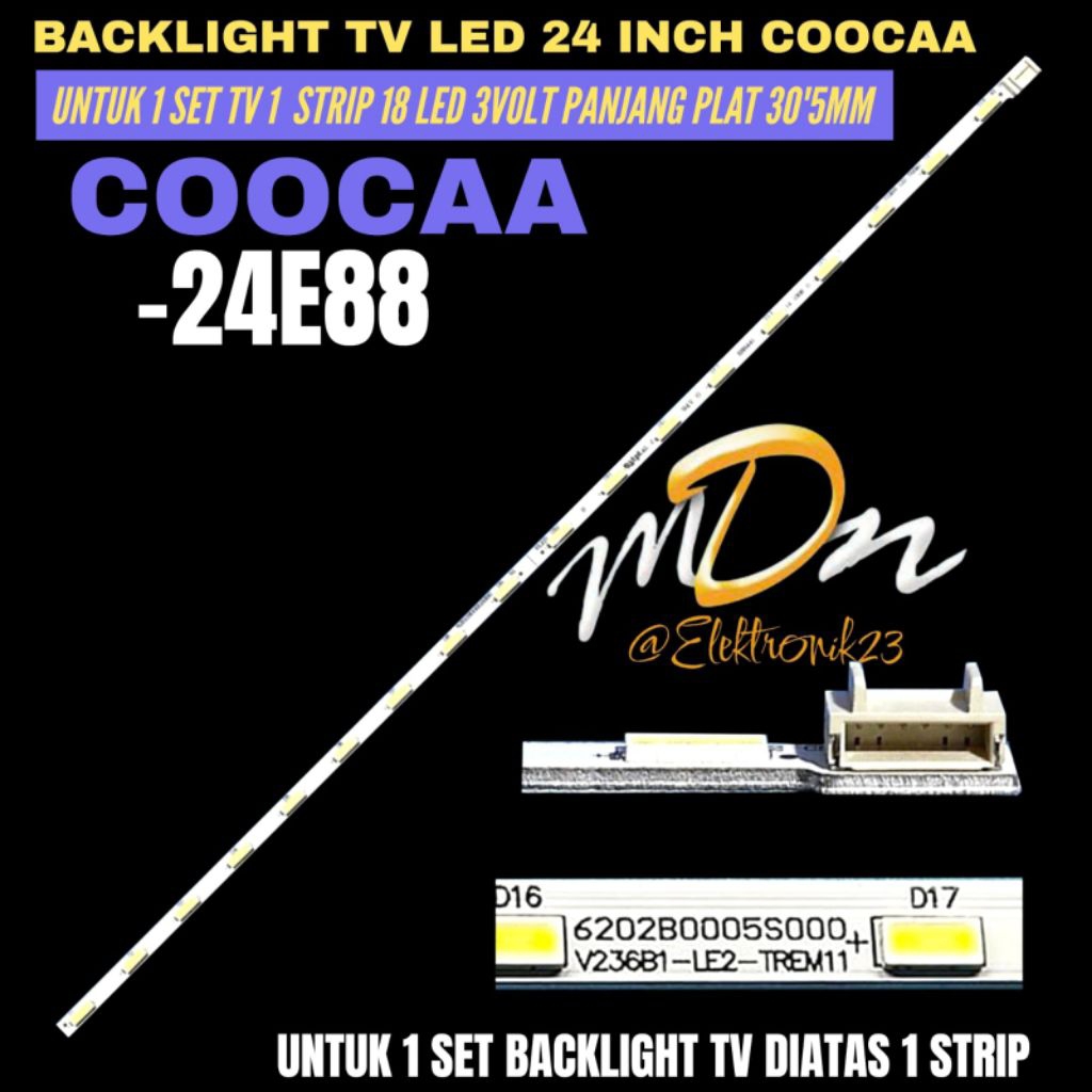 BACKLIGHT TV LED COOCAA 24 INCH 24E88 BACKLIGHT TV LED 24 INCH COOCAA