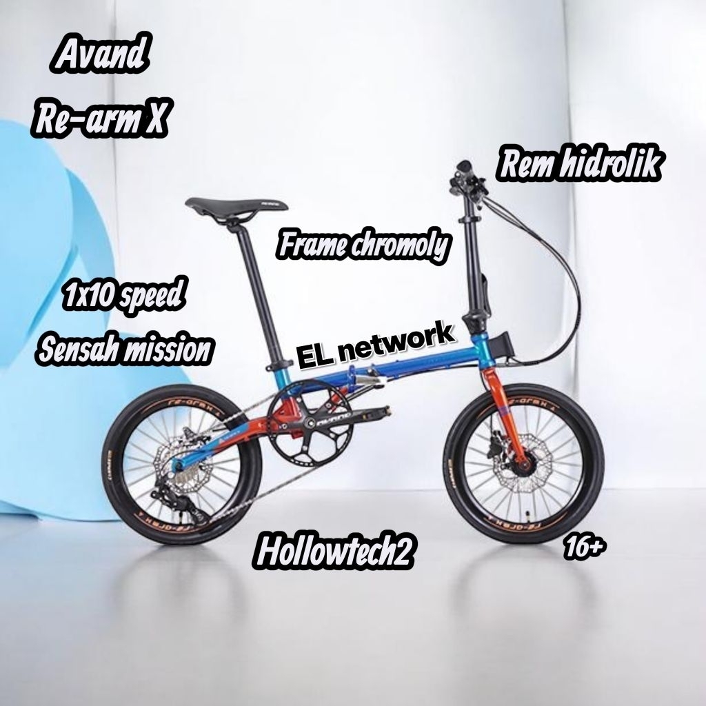 avand re arm x chromoly jangkrik 16 inch free tas