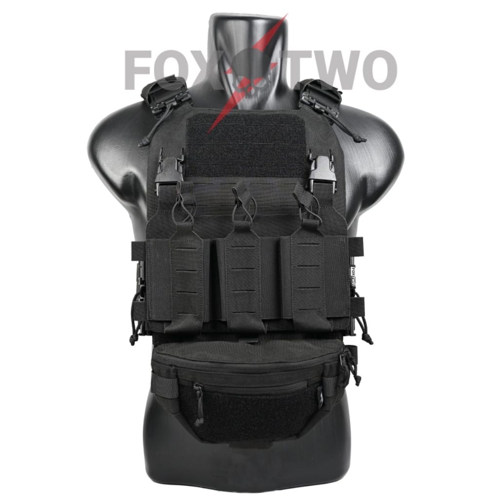 ROMPI BODYVEST FOX TWO PLATE CARRIER GEN 3 TYPE A HITAM MOLLE
