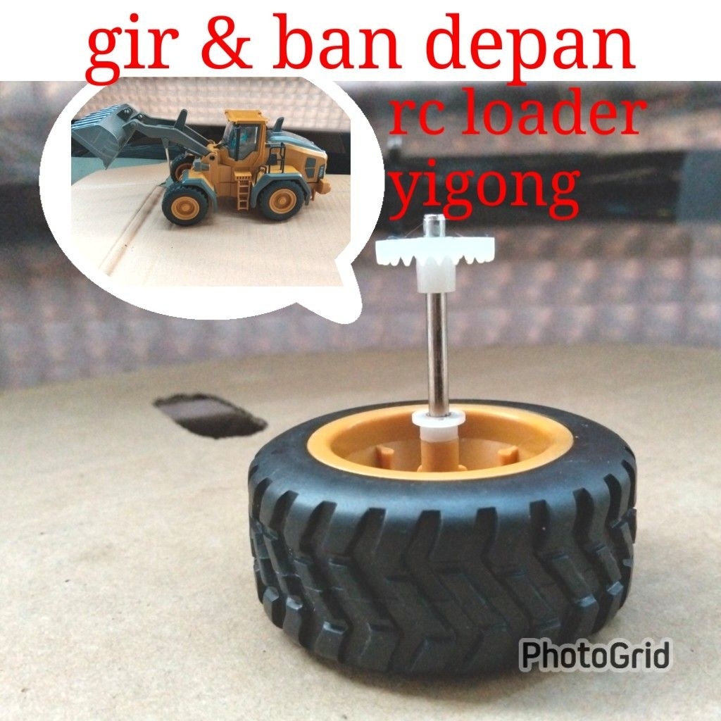 gir gear dan ban depan rc loader yigong