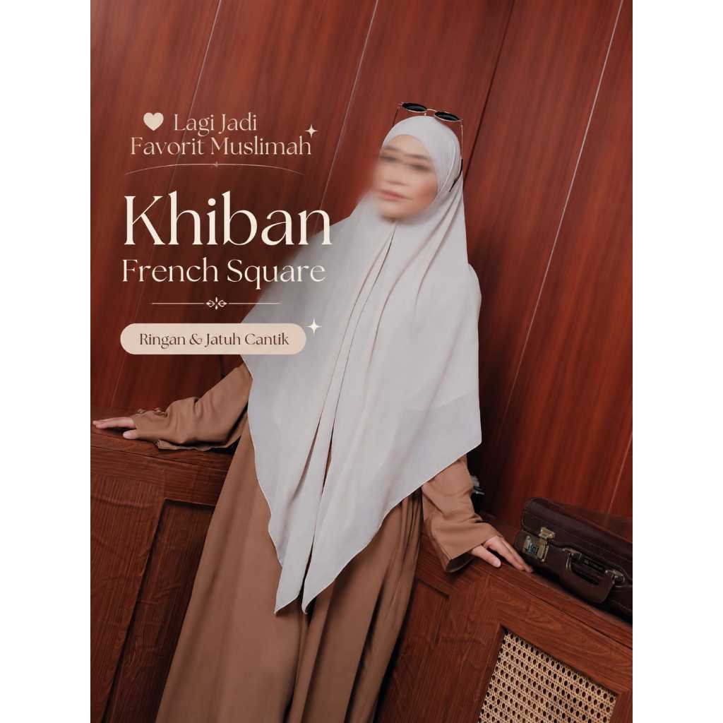 DailyMe | SoftFlow French Square Khiban Hijab Segi Empat Instant Bandana