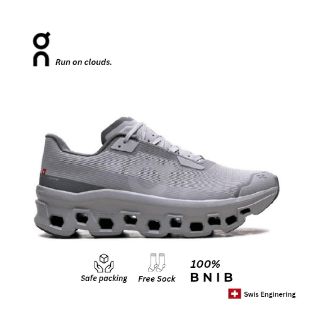 On Cloud Running Monster Claciar Gray