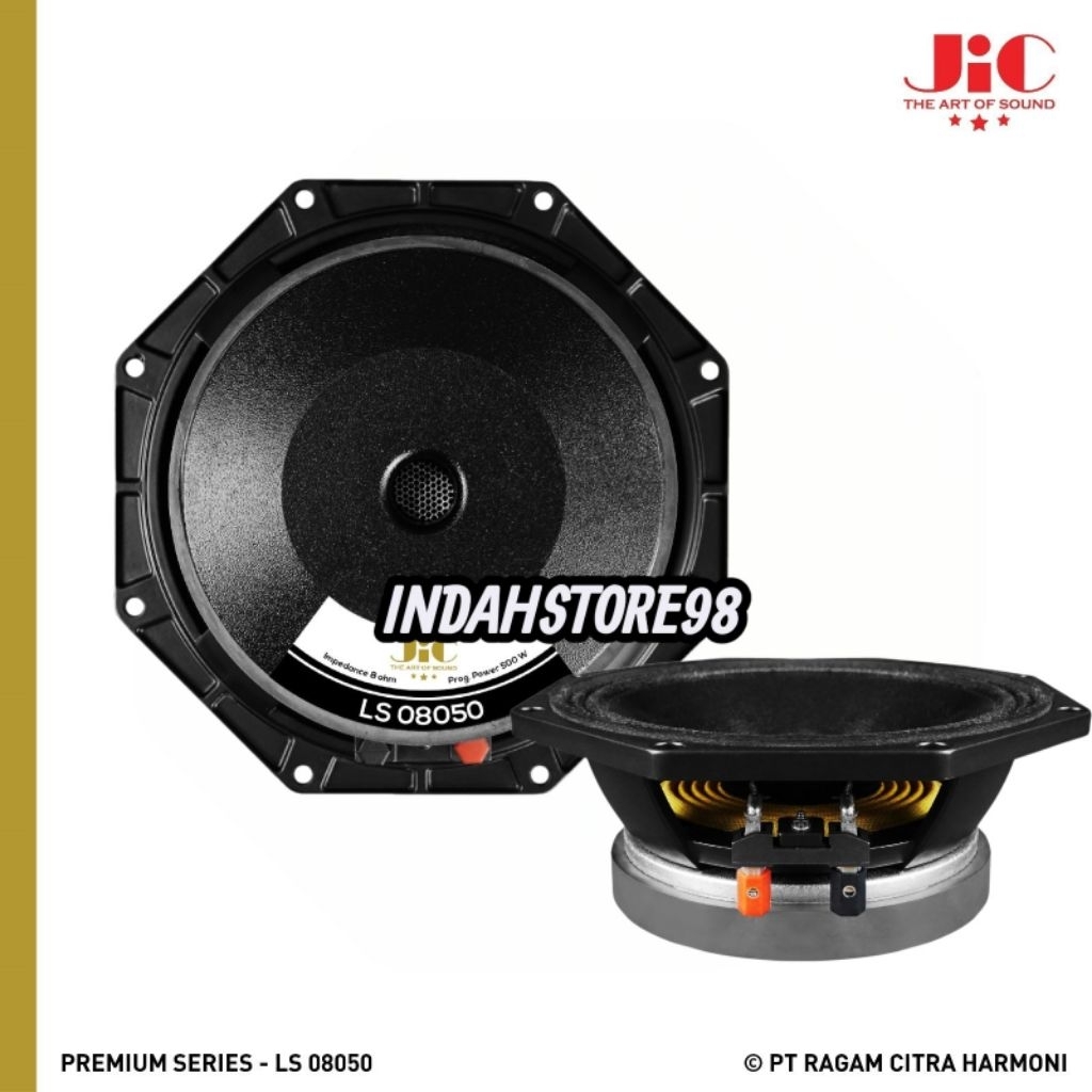 Speaker 8 inch JIC LS 08050 Midel Balap Original Speaker Komponen Jic LS 08050