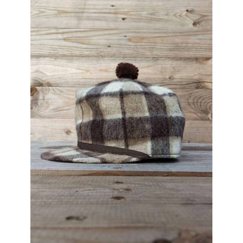 Crown Cap Plaid Stockman Cap winter