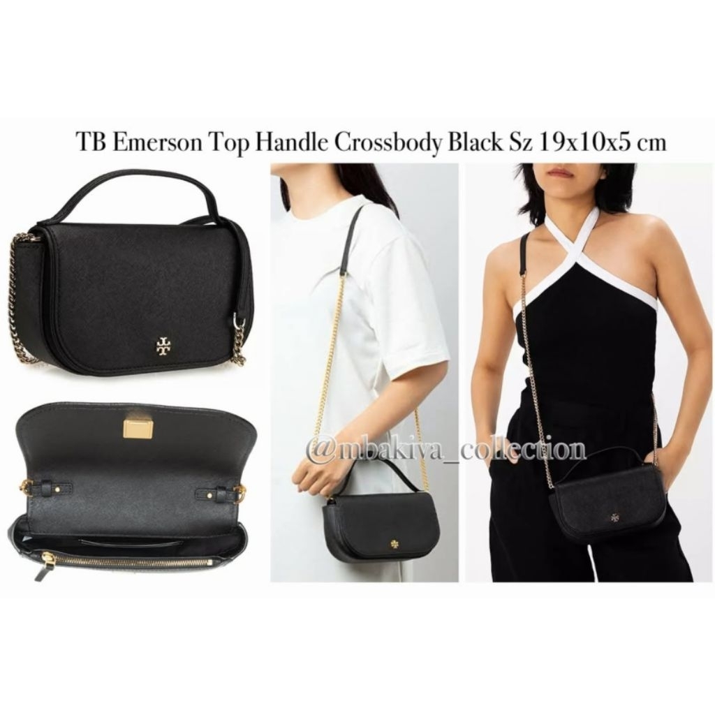 TB Emerson Top Handle Crossbody Black
