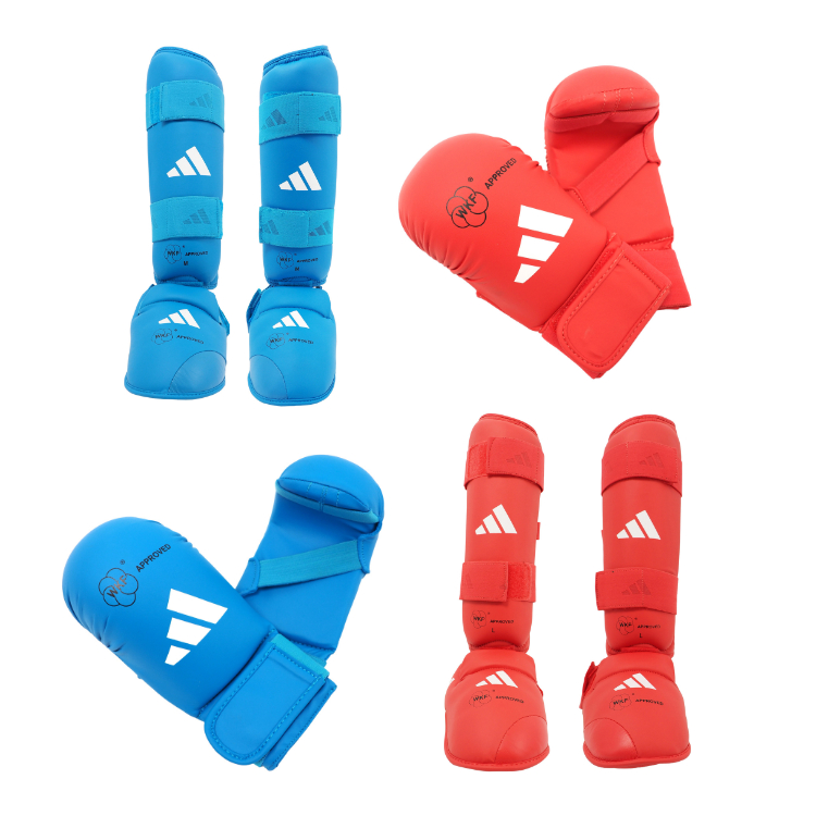 Adidas Karate Protector (Bundle) WKF - Adidas Paket Pelindung Tangan dan Kaki Karate