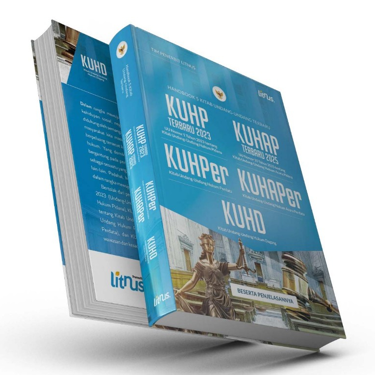 Handbook 5 Kitab Undang-Undang Terbaru KUHP Terbaru 2023, KUHAP Terbaru 2025, KUHPer (Kitab Undang-U