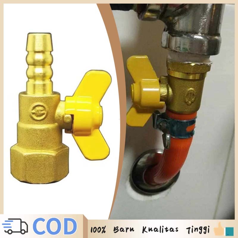 1/2 Inch Kran Kuningan Katup Gas Kran Gas Stop Kran Gas Anti Bocor