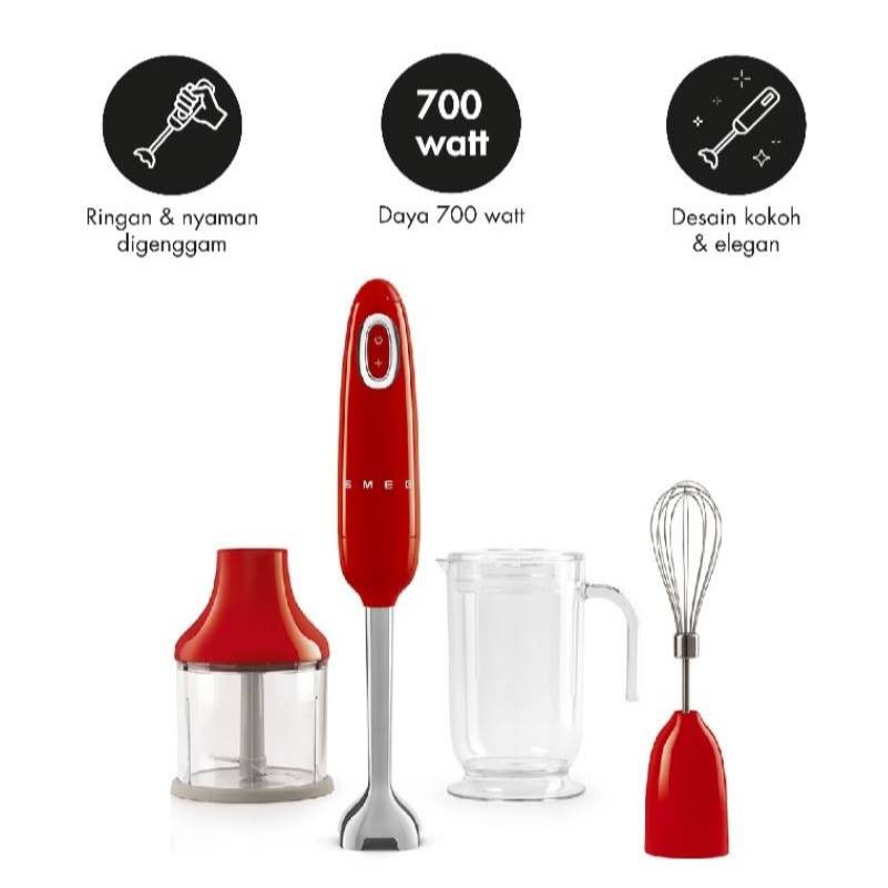 SMEG HBF03 HAND BLENDER WITH ACCESSORIES