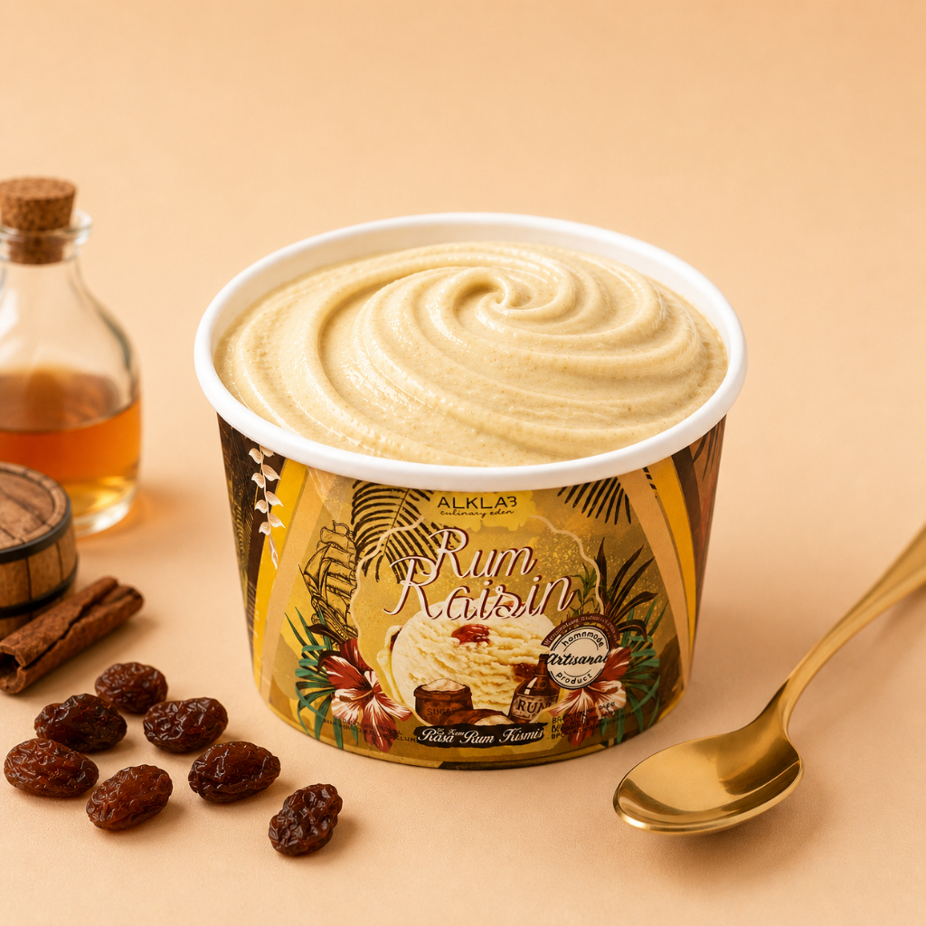 ICELAB - Gelato Rum Raisin (Dairy) 5oz