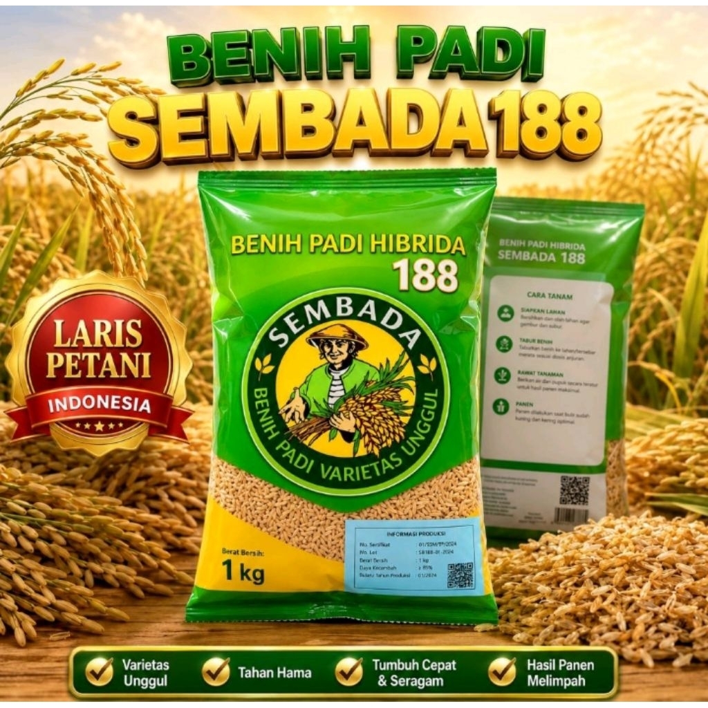 BENIH PADI SEMBADA BERKUALITAS 1KG