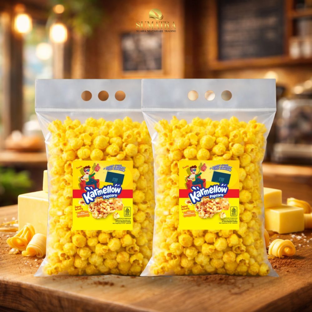 Bundling 2 Karmellow Popcorn Keju 500g