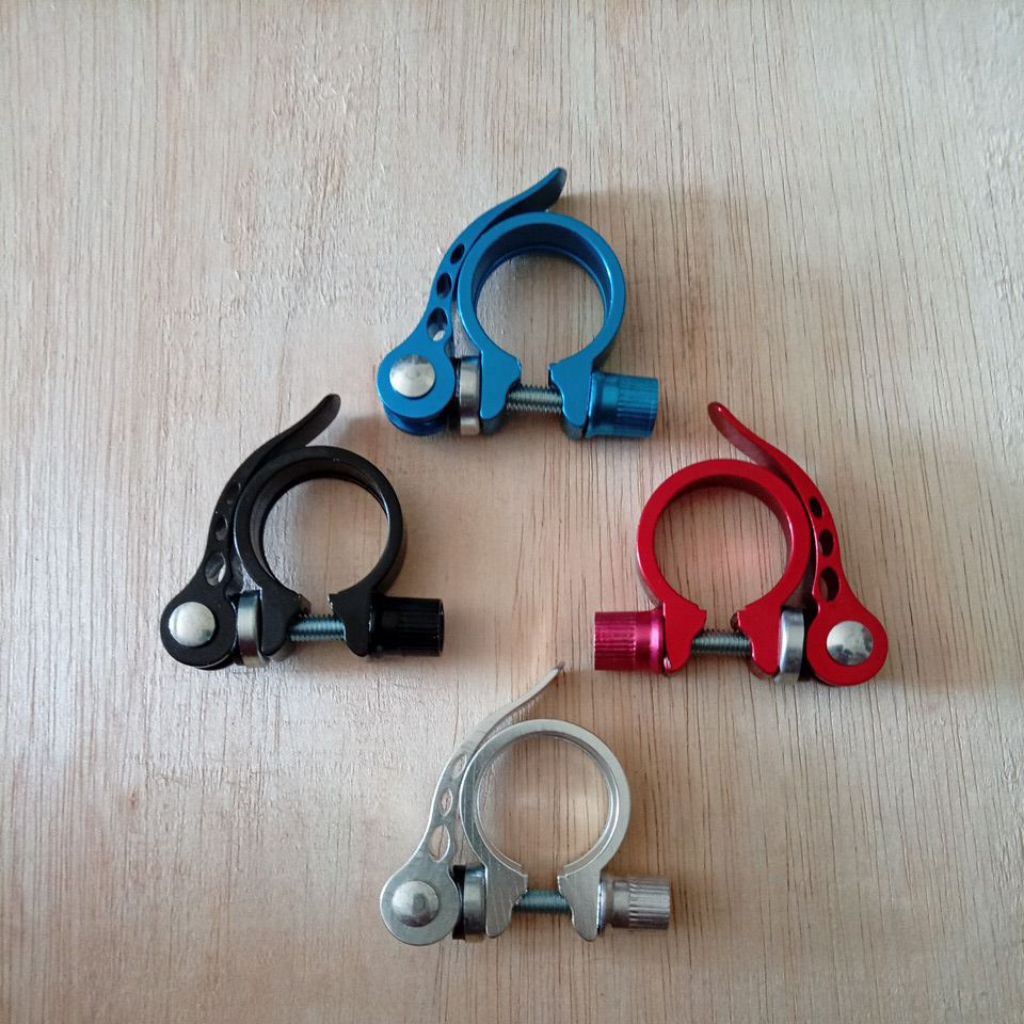 Seat Clamp 28,6mm - QR Quick Release, Mudah Dipasang, Kompatibel BMX/Fixie