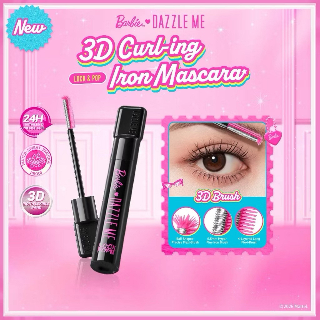 Dazzle Me Barbie Curling Iron Maskara