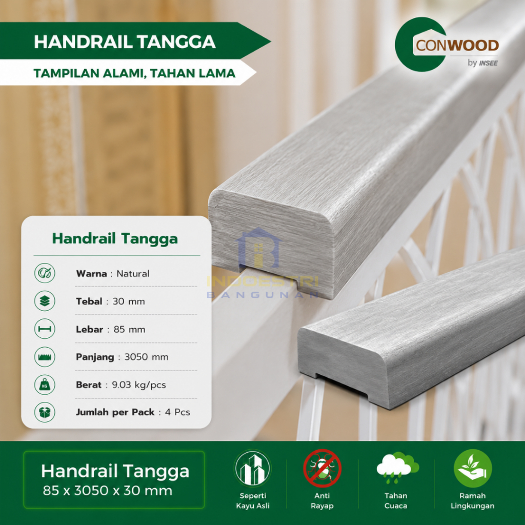Conwood Handrail Tangga / Conwood Handrail Tangga(85x3050x30 mm)