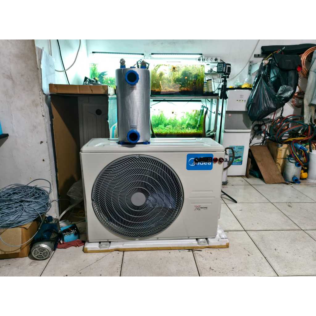 Water Chiller 3PK untuk Spa Ice Bath Kolam Ikan Mesin Injeksi Listrik 2500W Pendingin Air 2000L Suhu