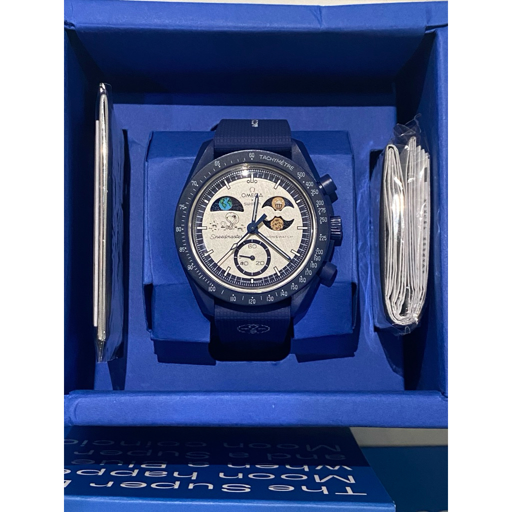 (NBU) Swatch x Omega x Snoopy Mission to the Super Blue Moon Phase