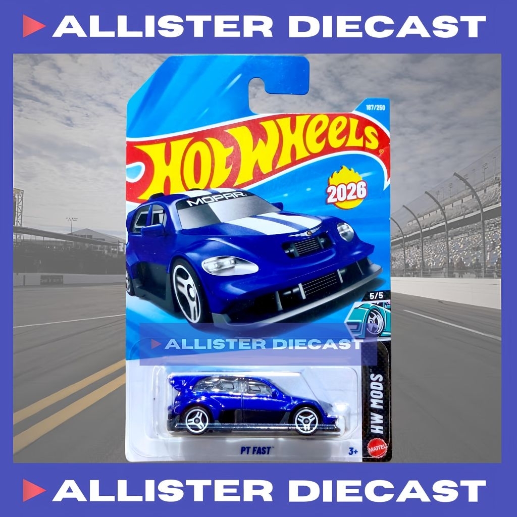 Hot Wheels PT Fast Biru Hotwheels PT Fast Blue HW Mods Hot Wheels Chrysler PT Cruiser Biru Hotwheels